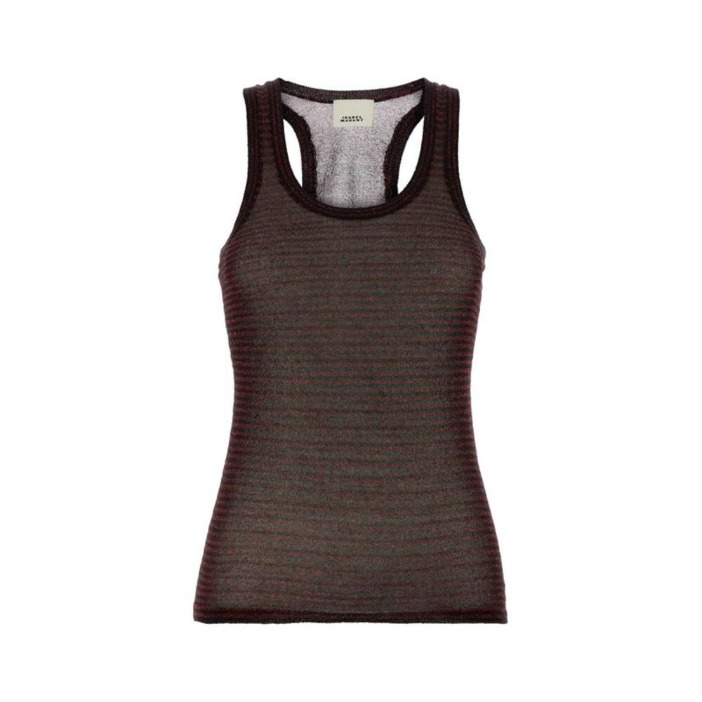 Isabel Marant Women Embroidered Cupro Blend Cerava Tank Top